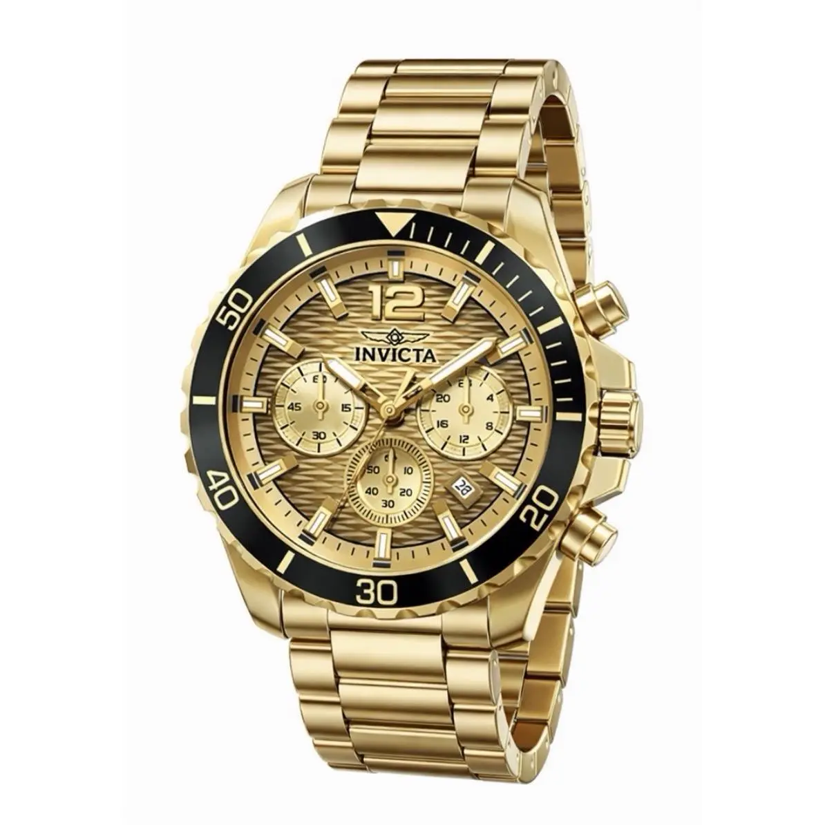 Invicta Pro Diver Men`s Watch - 44mm Gold 50377