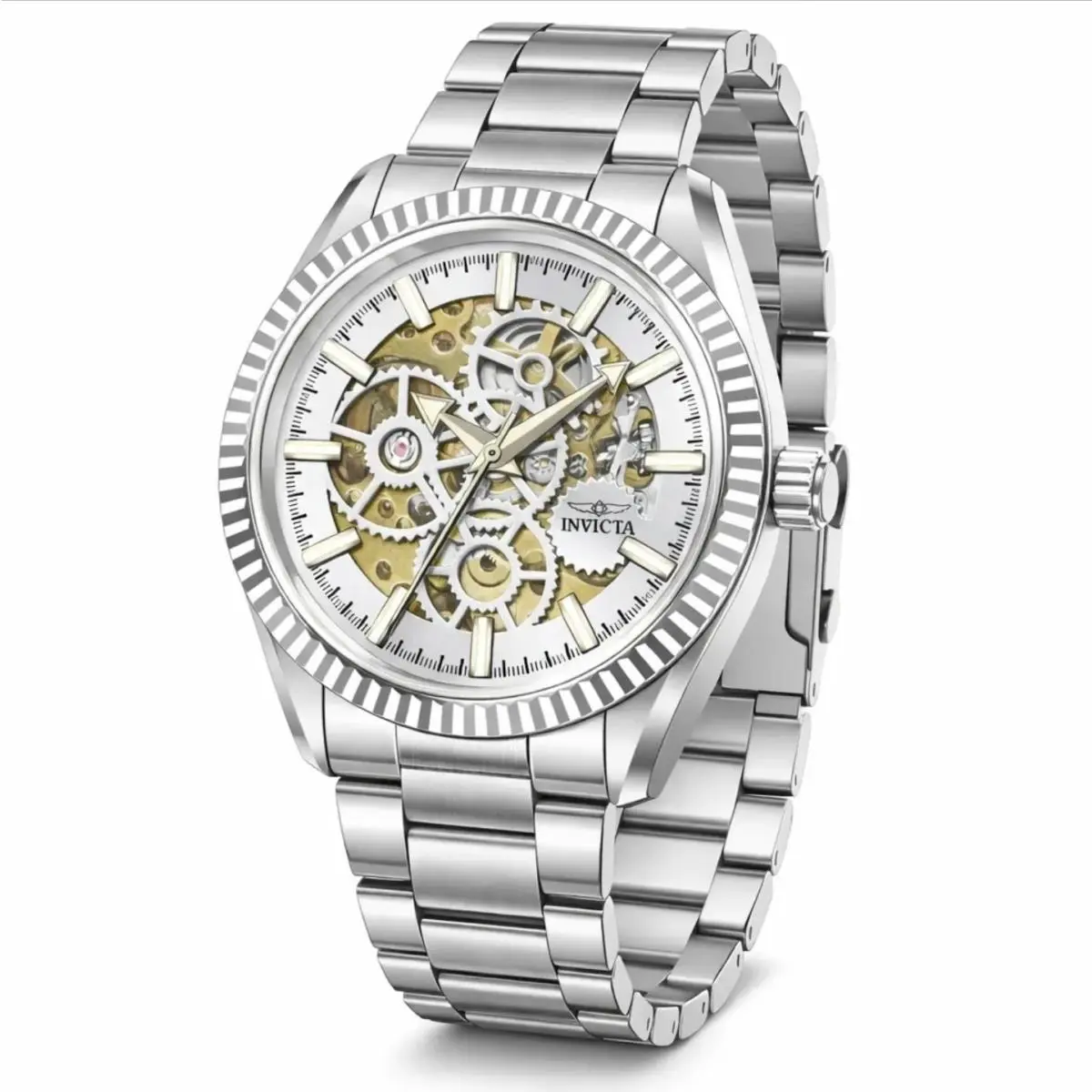 Invicta Objet D Art Automatic Men`s Watch w/ Skeleton Dial 43mm Steel 69751