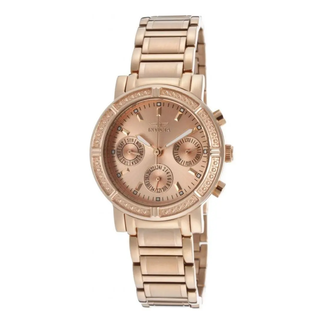 Invicta Wildflower Women`s Quartz Rose Gold Stainless Steel Watch 14874