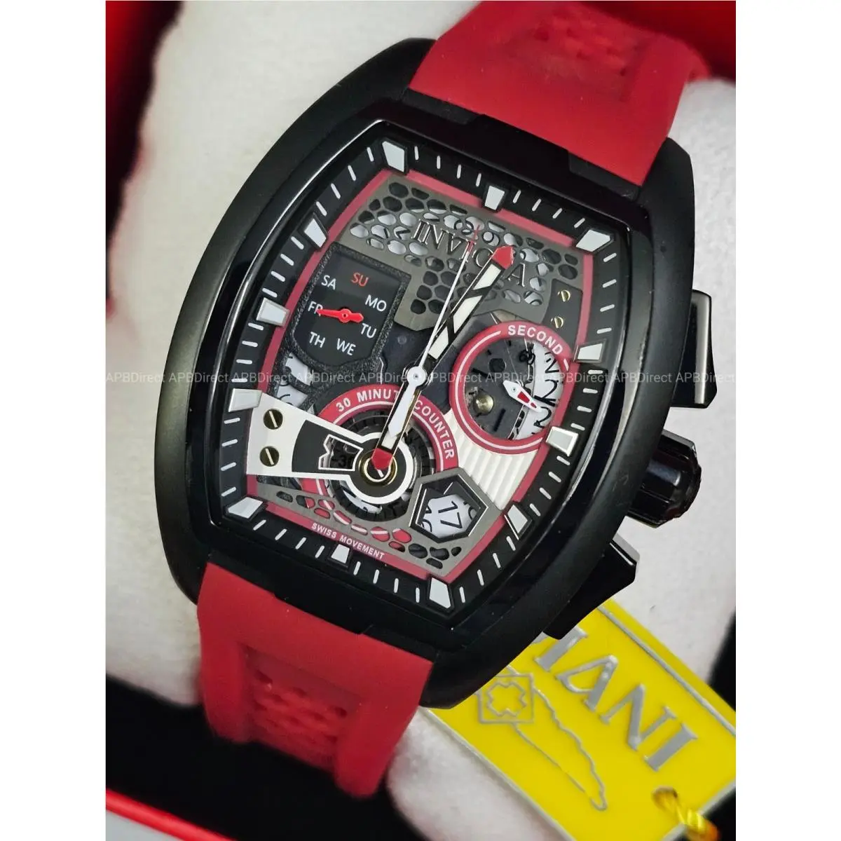 Invicta - Next Gen Diablo - Swiss Z60 Chronograph Red / Black Layered Mens Watch