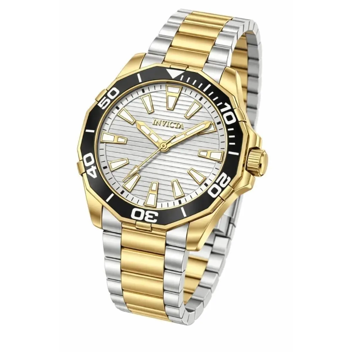 Invicta Diver Meridian Men`s Watch - 46mm Gold Steel 69237