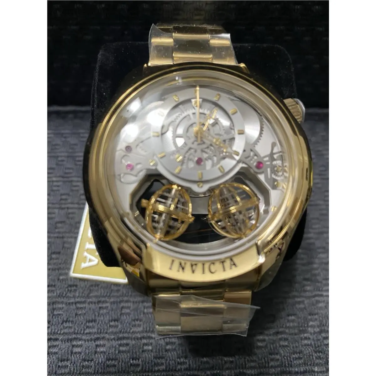 Invicta 46mm Specialty Twin Axis Skeleton Dial Quartz Movement Watch Model 48900