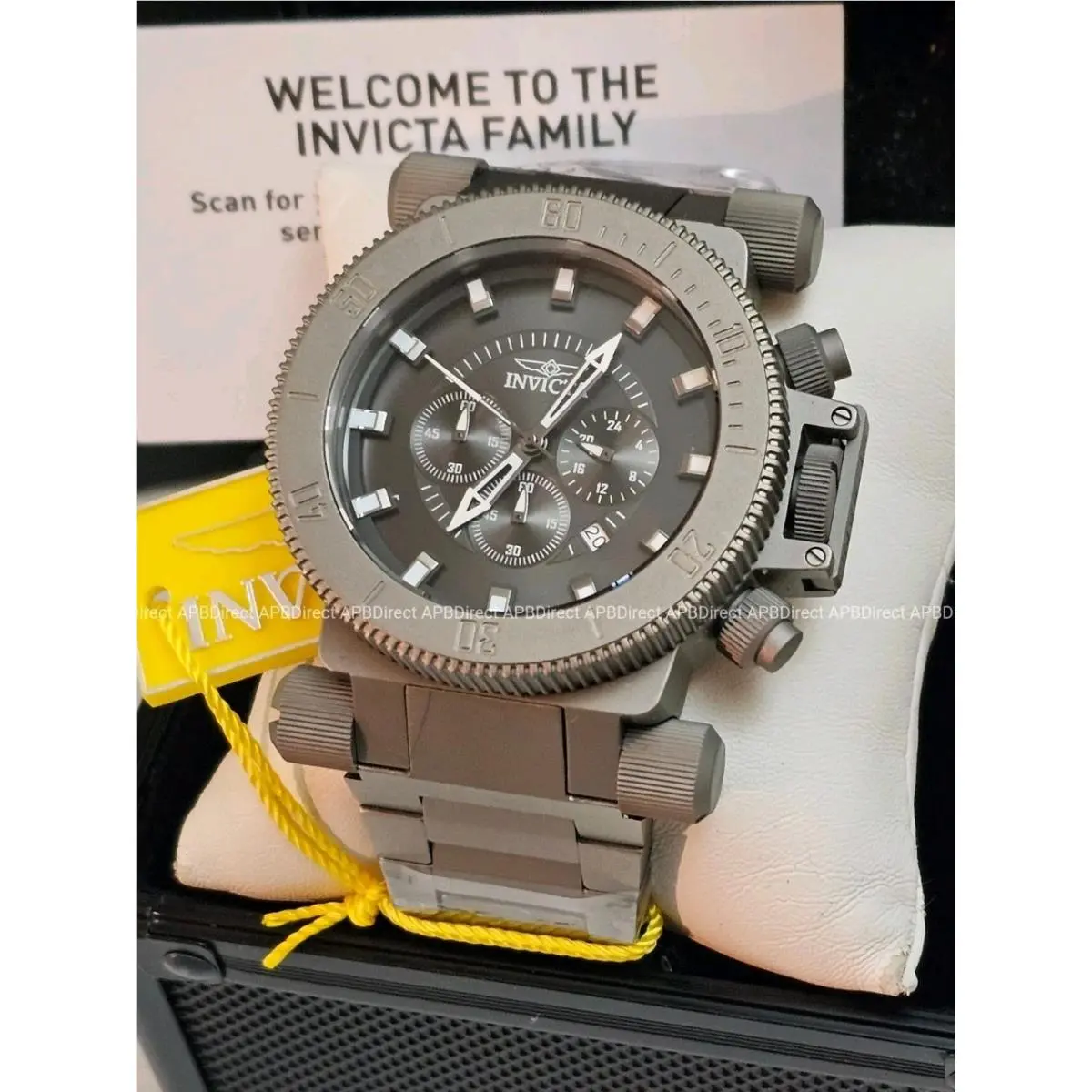 Invicta - Full Titanium - Case Bracelet Coalition Forces - Chrono Mens Watch