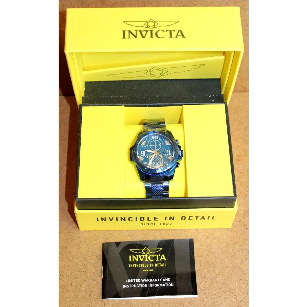 Invicta Coalition Forces Blue SS Men`s Chronograph Watch 39370 066WEI