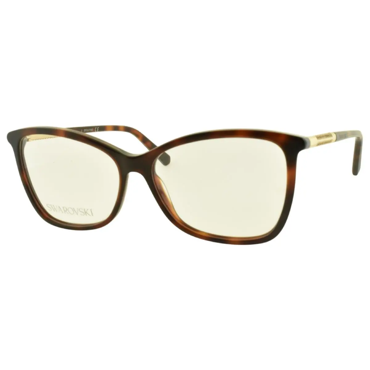 Swarovski SK5384 052 55mm Dark Havana Cat Eye Women Optical Frame Eyeglasses