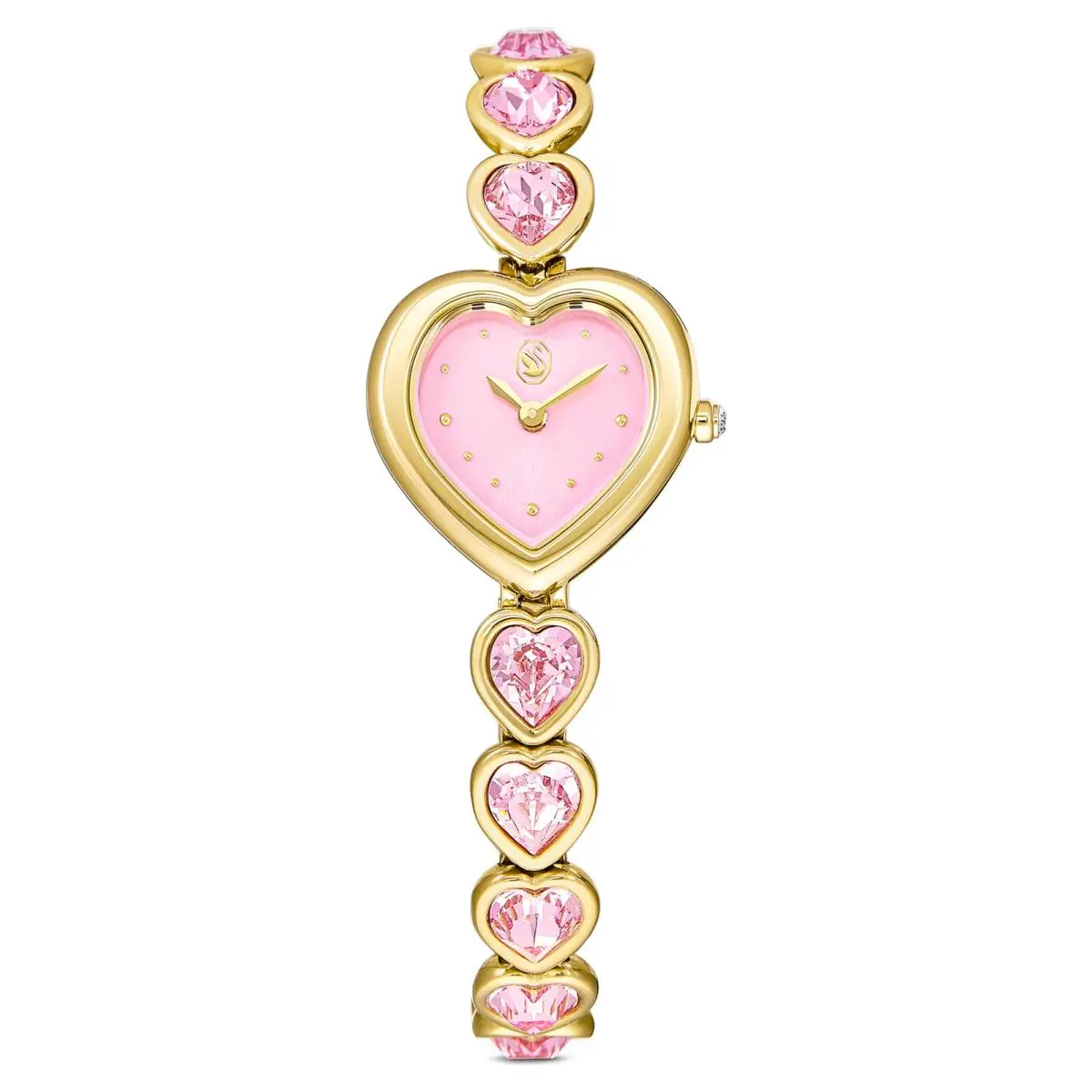 Idyllia Heart Watch Crystal Bracelet Pink Gold Tone Finish 5741519 by Swarovski