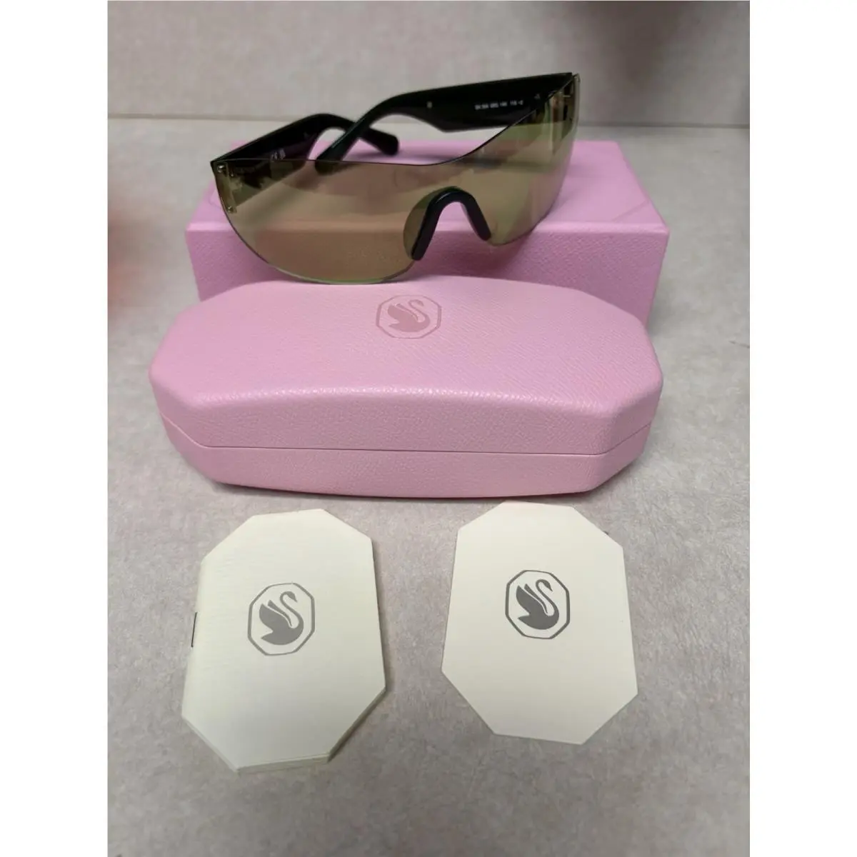 Women`s Black Pink Sunglasses 232SK0BIG0002 by Swarovski