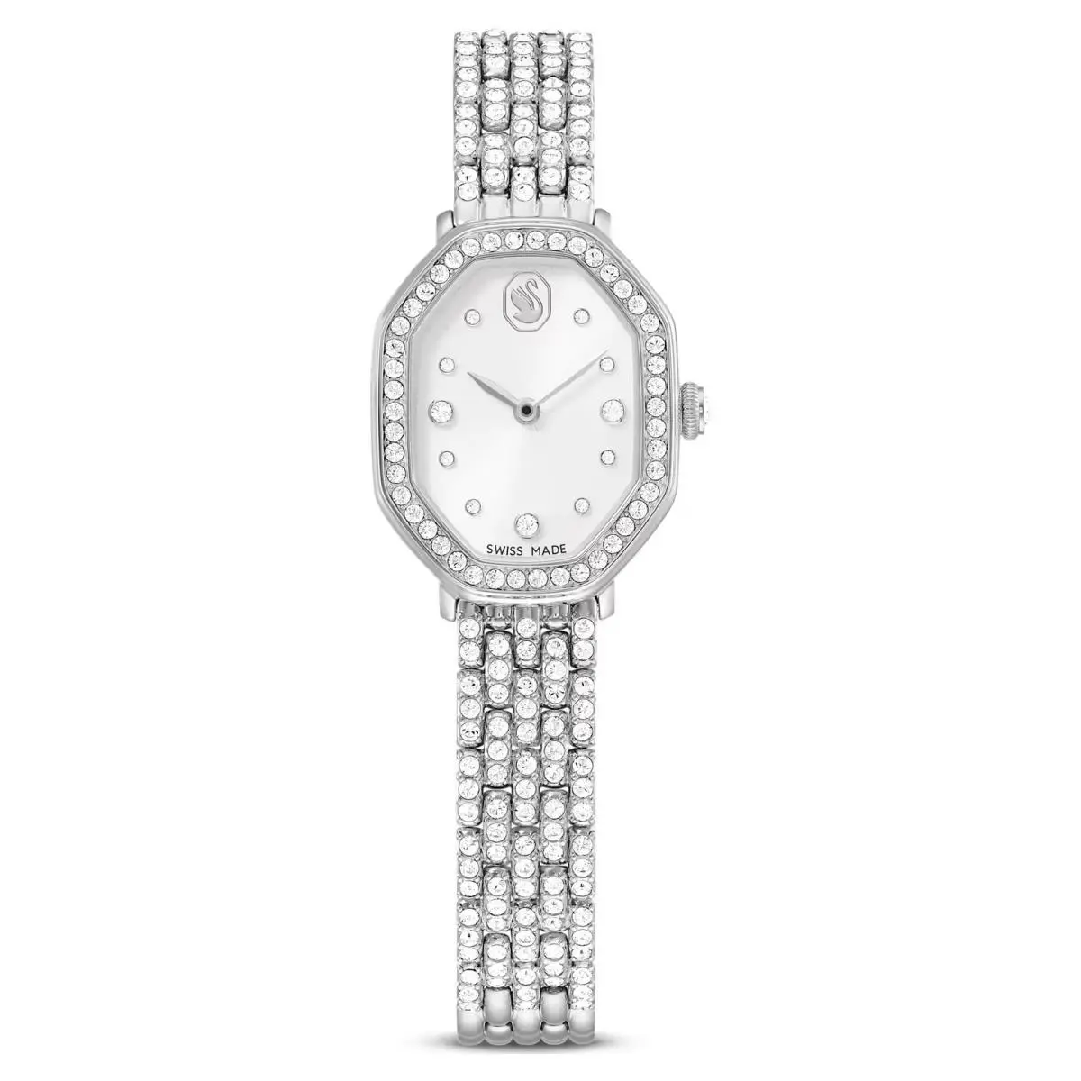 Crystal Dextera Octagon Watch Metal Bracelet Silver Tone 5749451 by Swarovski