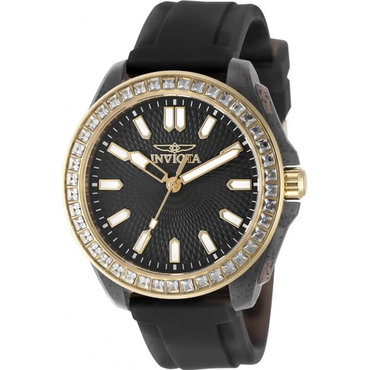 Invicta Women`s 50204 Celestial Quartz PC21 Black Dial Watch