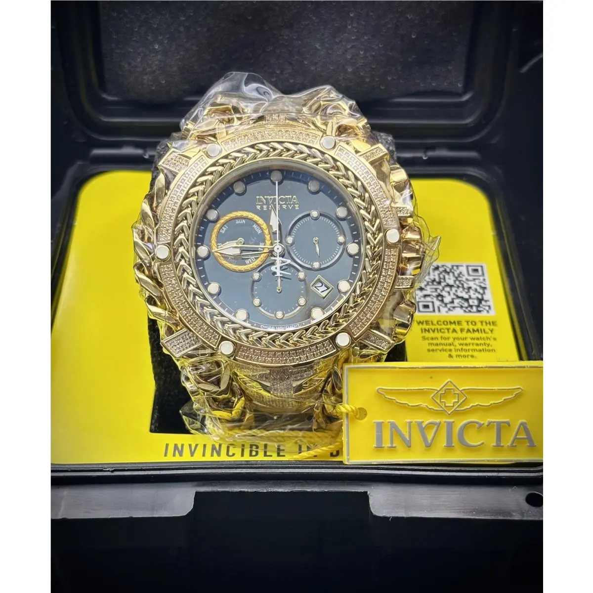 Invicta Gladiator Reserve 1.75 Ct. Diamond Mens Wristwatch 58mm