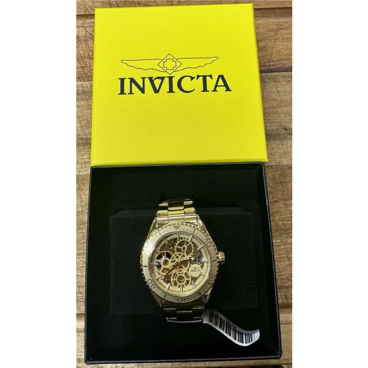 69759 - Invicta Objet D Art Automatic Men`s Watch w/ Skeleton Dial - 43mm Gold