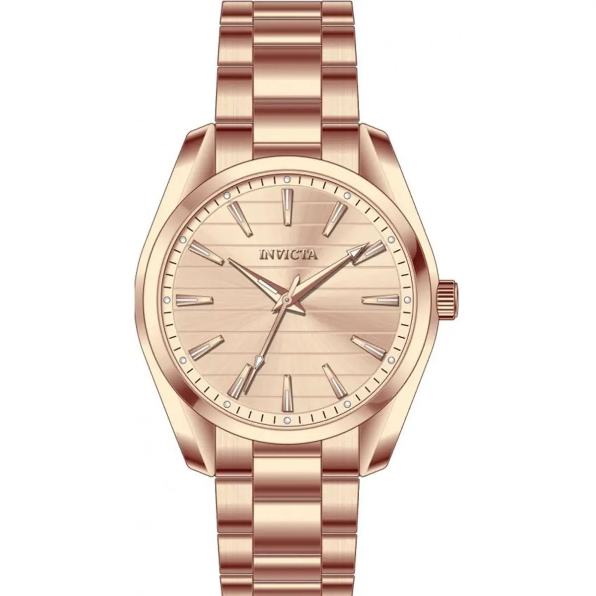 Invicta Men`s 69196 Celestial Quartz PC21S Rose Gold Dial Watch