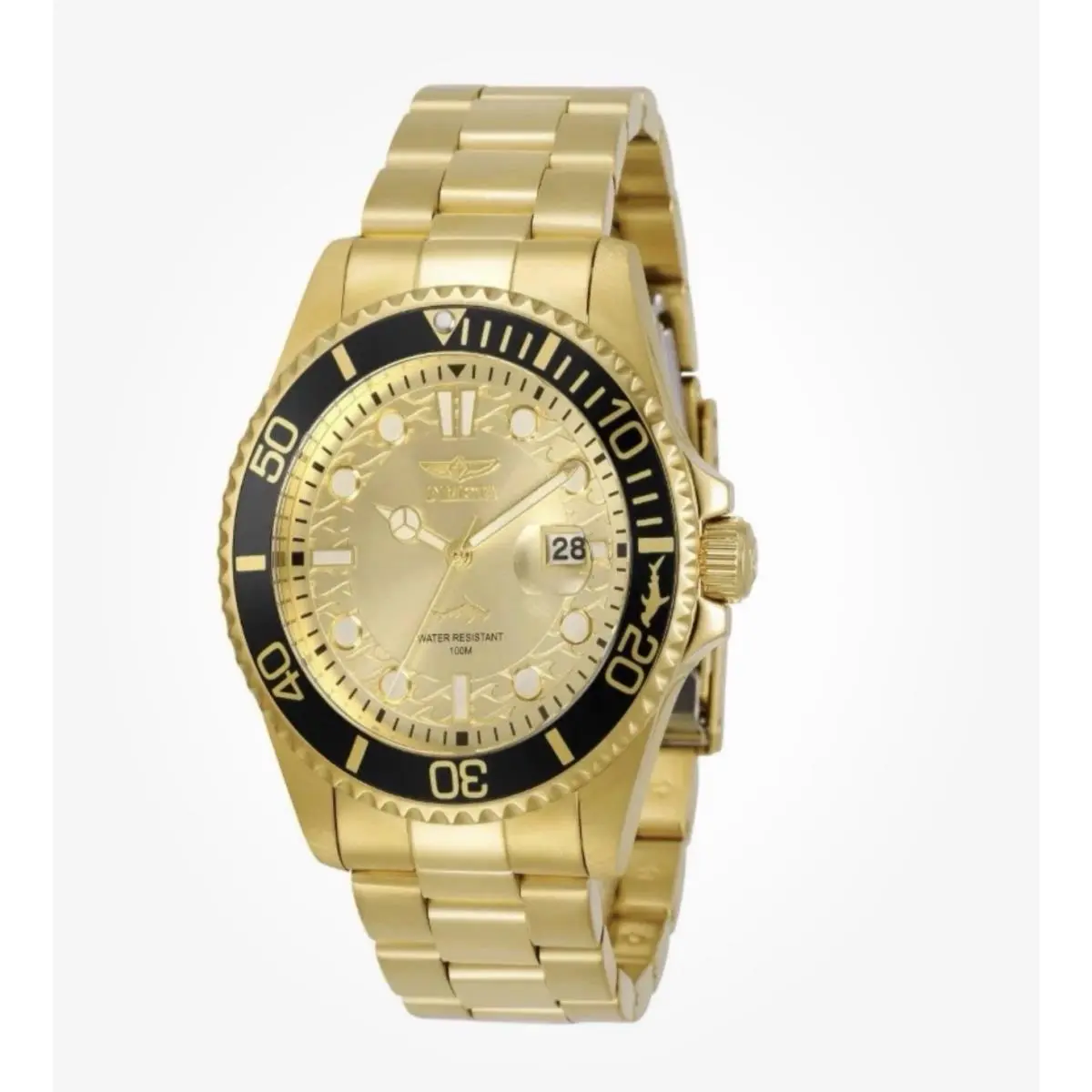 Invicta Pro Diver Gold / Black Men`s Watch - 43mm Gold 30025