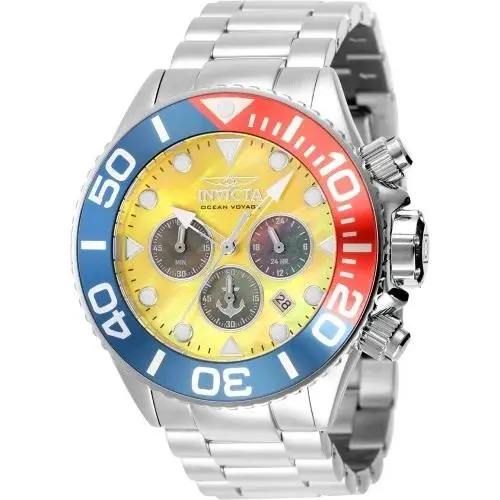 Invicta Ocean Voyage Men’s Watch Quartz 52mm Stainless Steel Pepsi 48596
