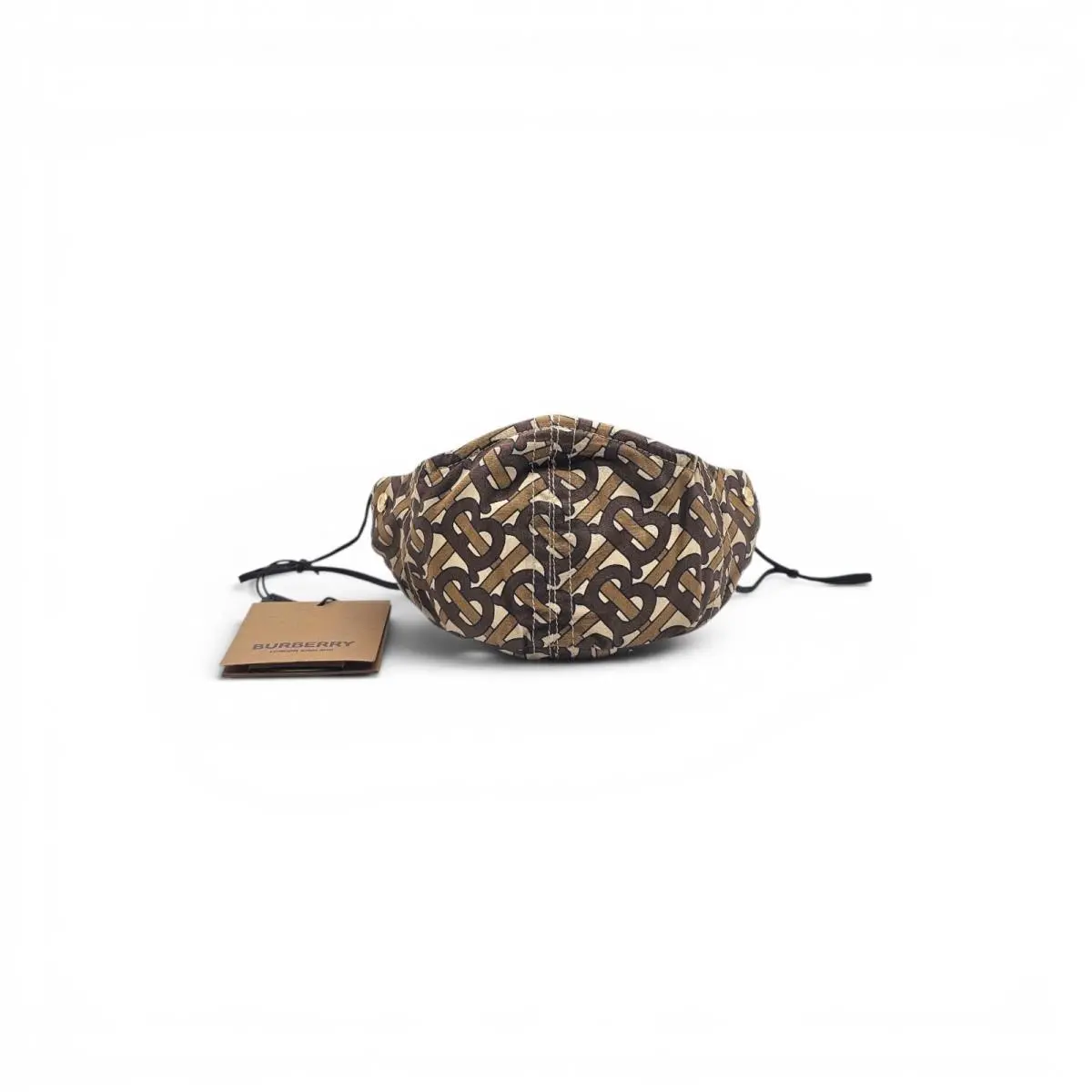 Face Mask with Pouch Bag - Vintage Check TB Monogram - Beige Brown Brown by Burberry