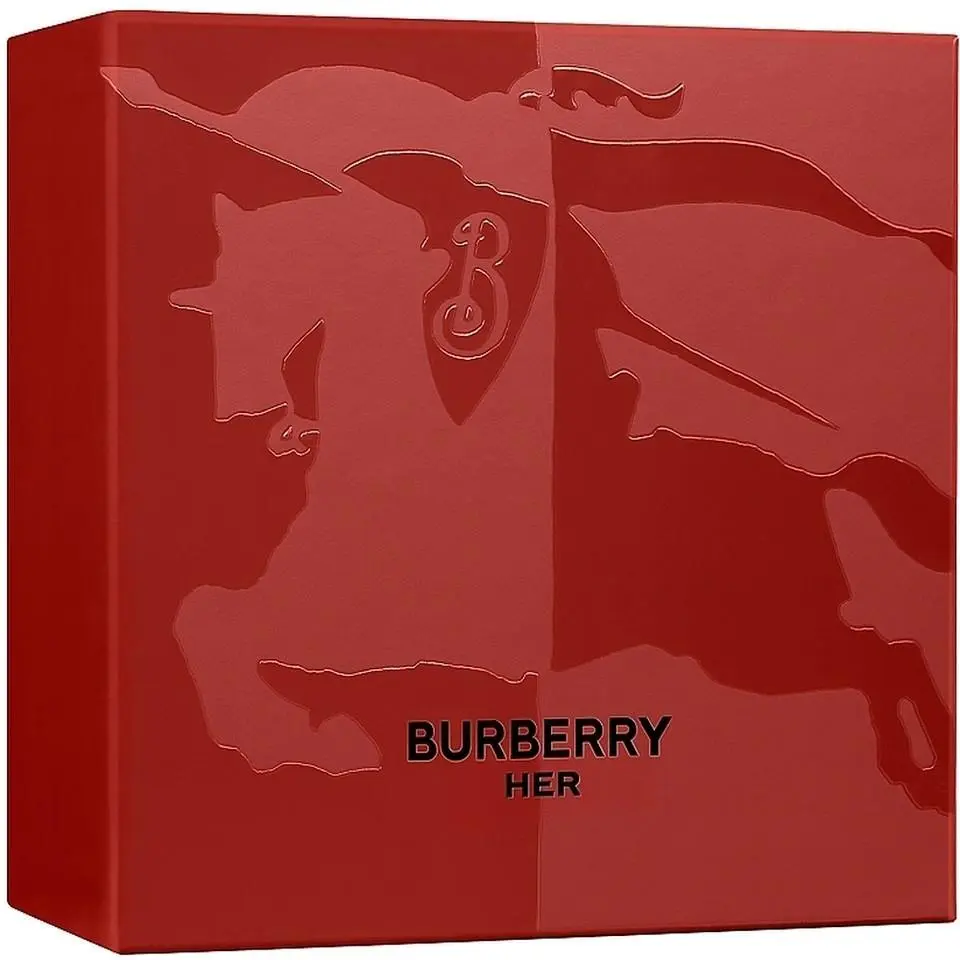 Burberry Her 3PC Gift Set 3.4oz Edp + .33oz Mini Spray + 2.5oz Body Lotion
