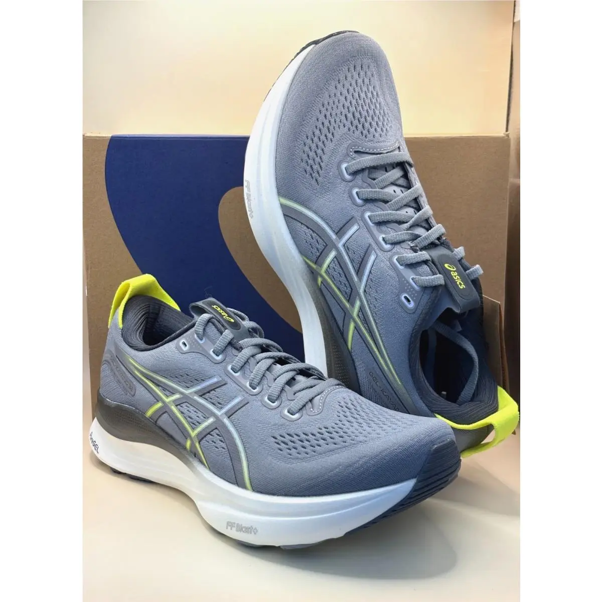 Asics Gel-kayano 32 1011C052-021 Gravel/citron Running Men`s Shoes