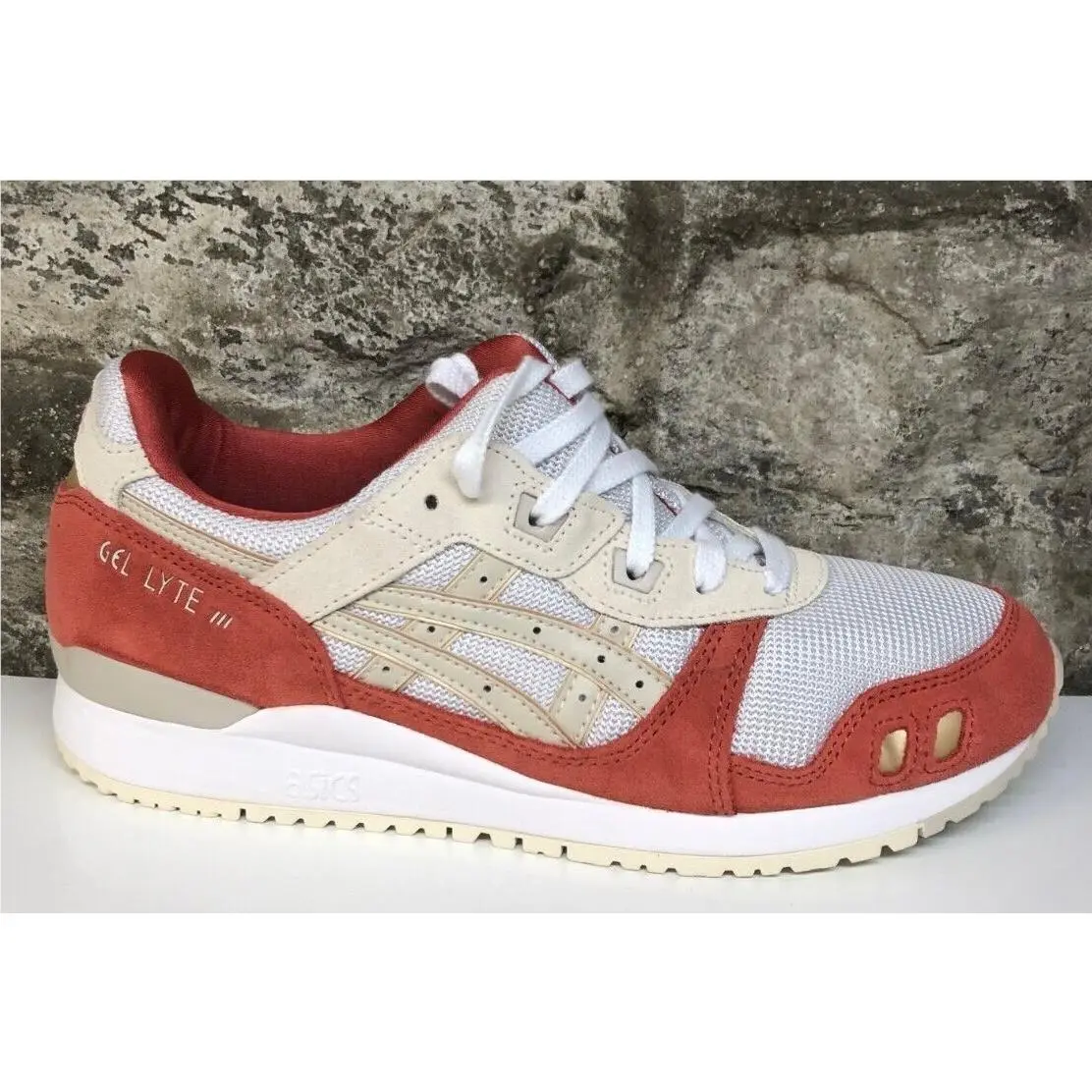 Asics Gel-lyte Iii 3 OG White Smoke Grey Red 1201A482-102 Men 11.5 12 /box