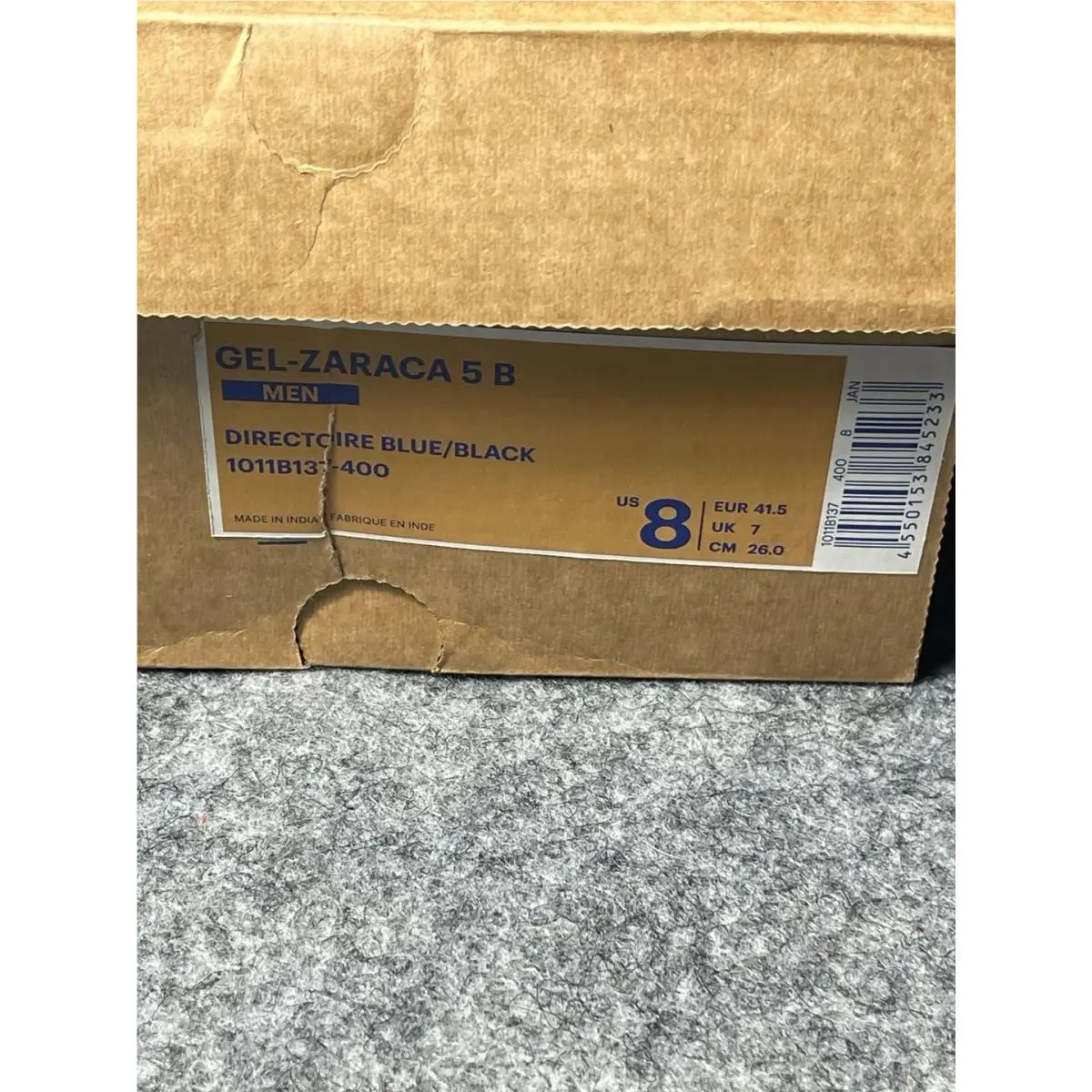 Asics shoes - GEL-ZARACA 5 B - 1011B137-400 - Directoire Blue/Black 1