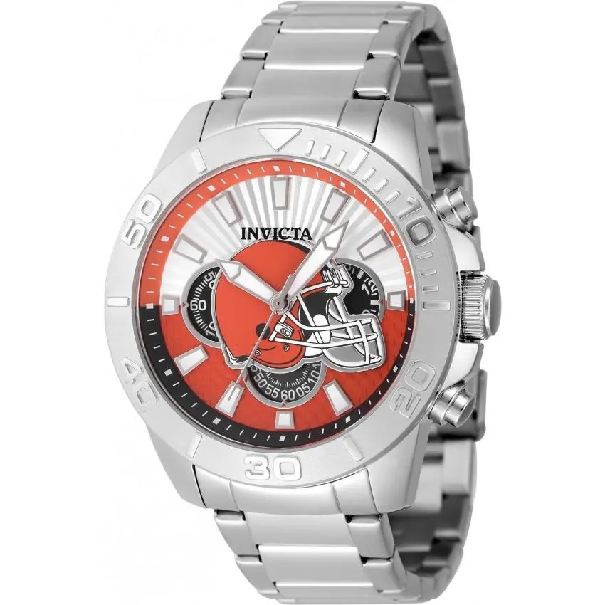 Longines Invicta 47951 Nfl Orange and Silver Dial 45 mm Men`s Watch