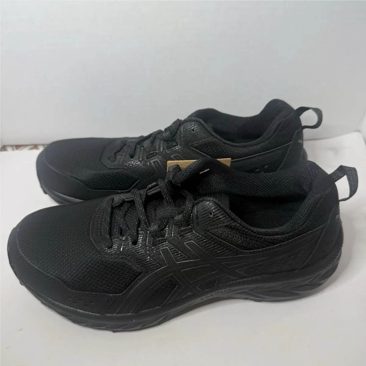 Asics Gel Venture 9 Triple Black Running Shoes Sneakers 9.5 Women 1012B313 001