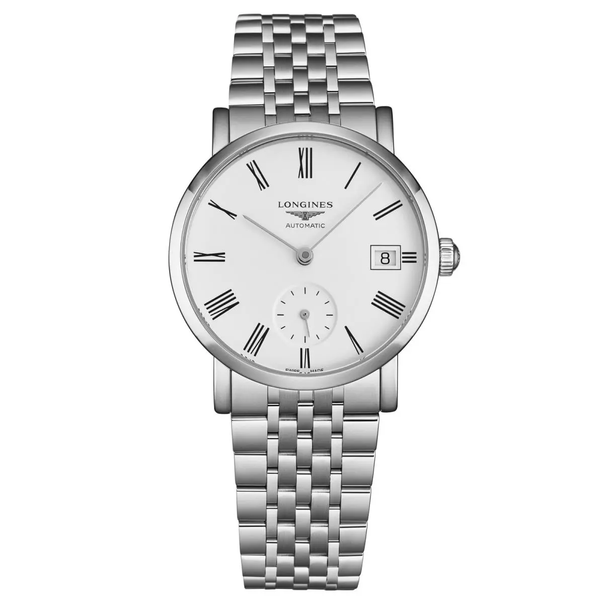 Longines Elegant White Dial Steel Bracelet Automatic Watch L4.312.4.11.6