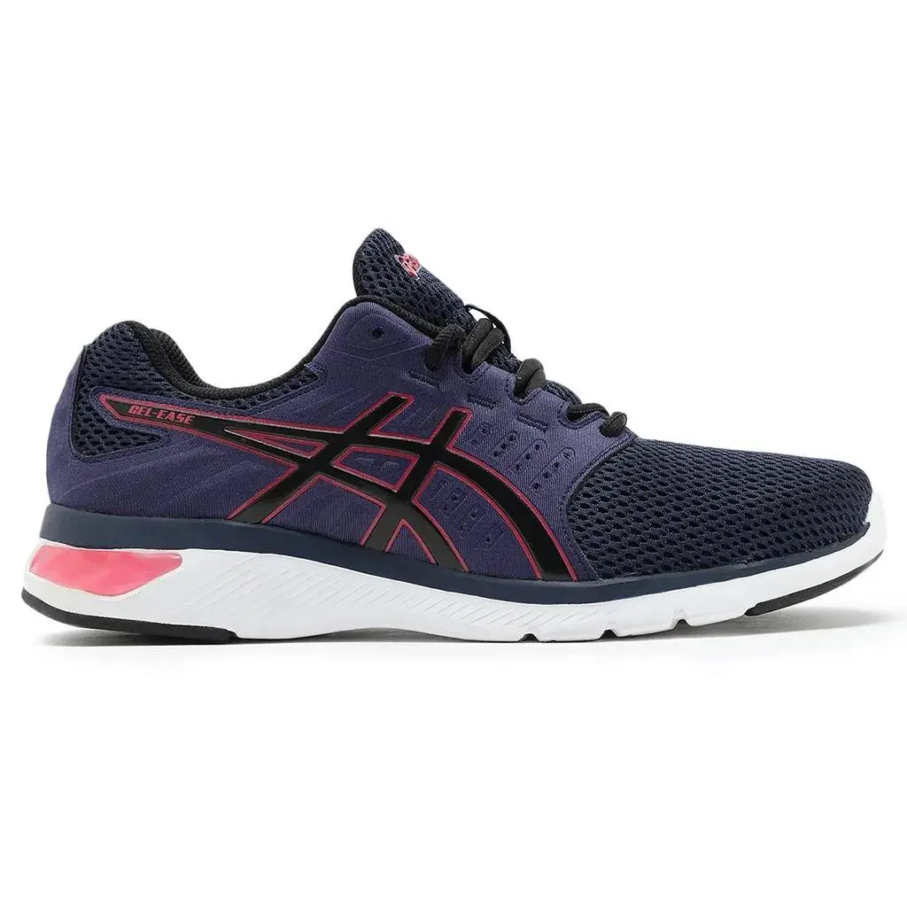 Asics Gel Ease Mens Size 9 Running Shoes Navy/black Sneakers 1011B787-400