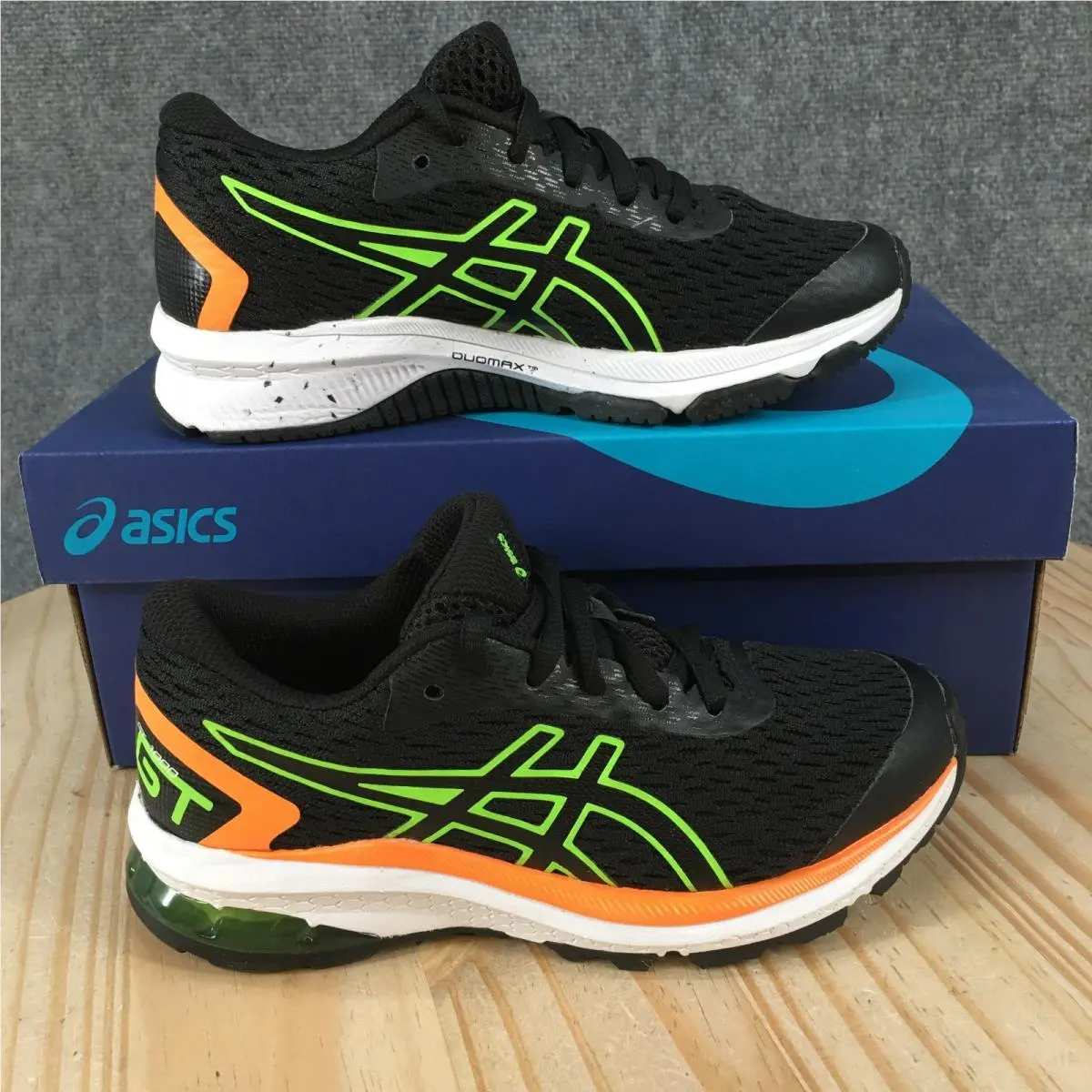 Asics GT-1000 9 Running Shoes Youth 1.5 Sneaker Athletic Mesh Black 1014A150