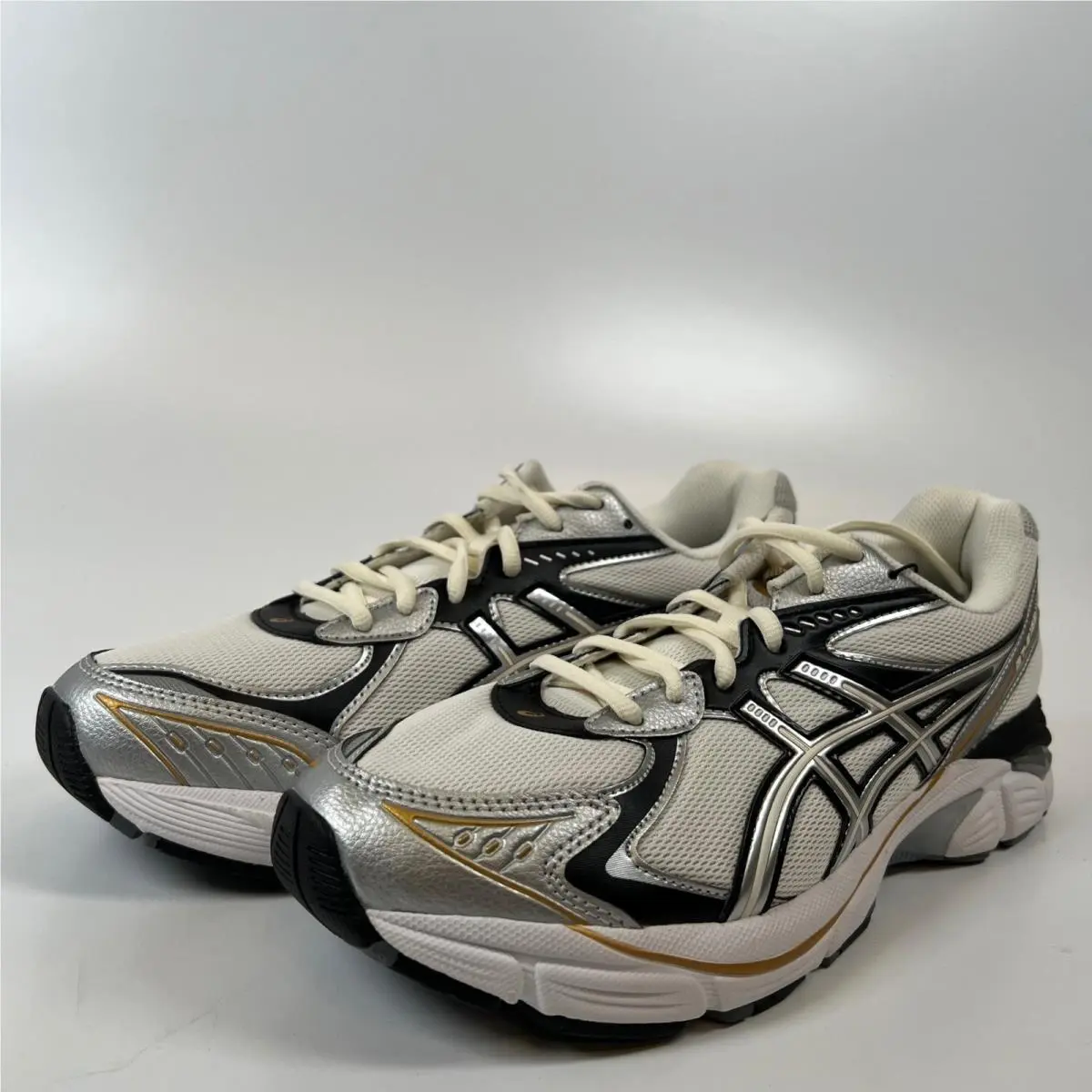 Asics GT-2160 Cream Pure Silver Gold Mens Running Shoes 1203A320-100 Size 9.5