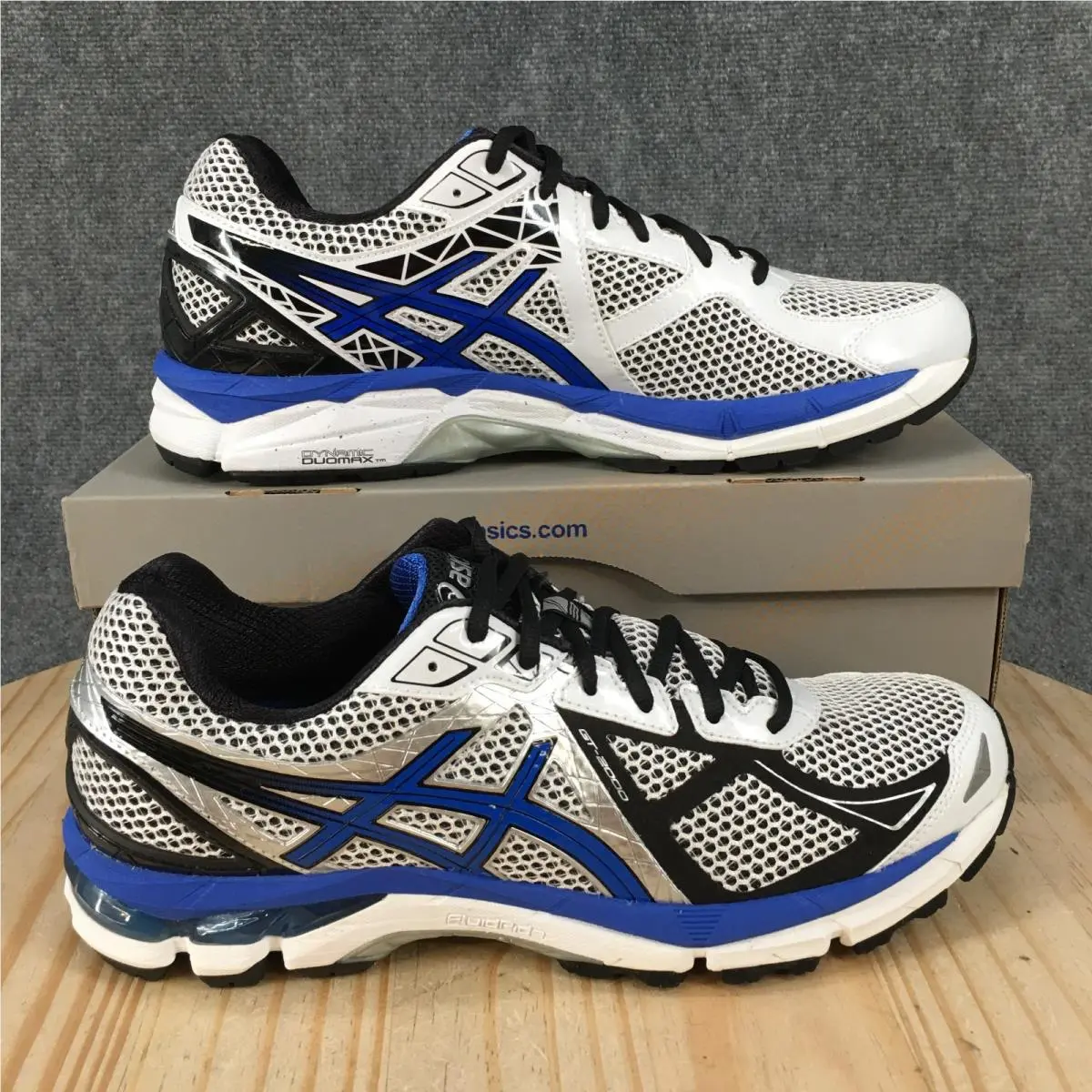 Asics GT-2000 3 Running Shoes Mens 10.5B Sneakers Athletic Mesh White T503N