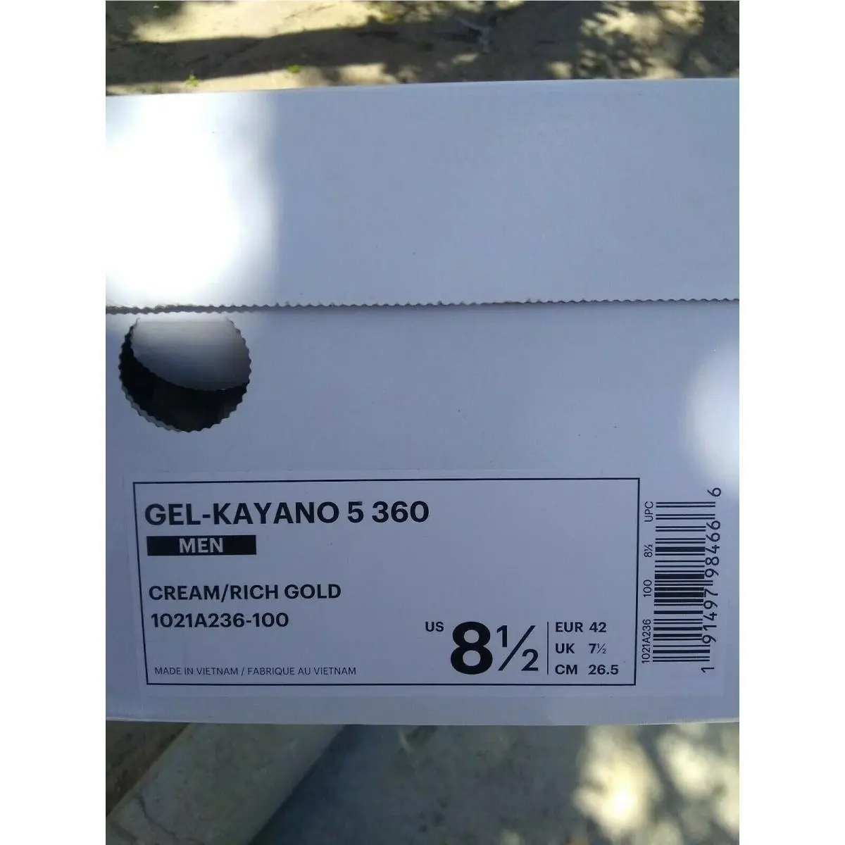 Asics shoes - Ivory (UPC: 191497984666) 4