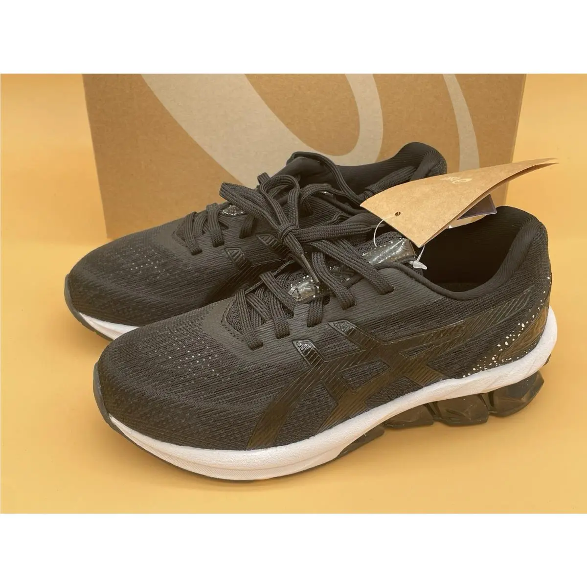 Size 5.5 Asics Women Gel-quantum 180 Vii Running Sport Style Shoes Black / White