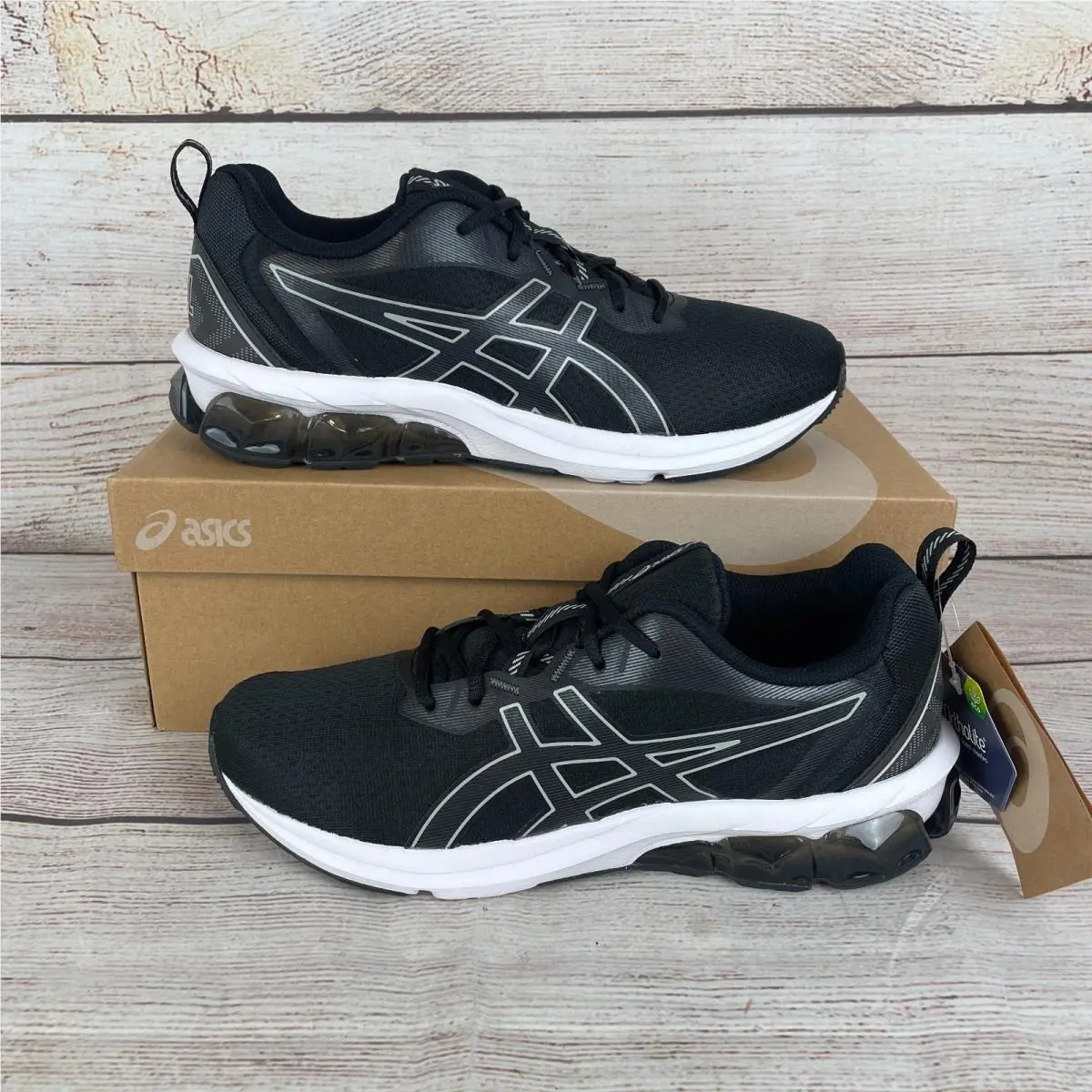Asics Gel-quantum 90 IV 4 Womens Sz 9 Running Shoes Black Mid Grey