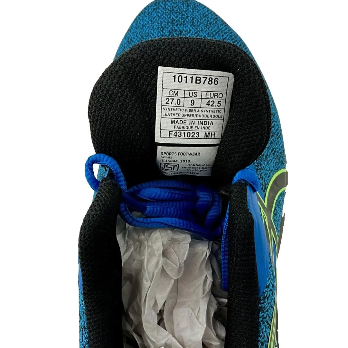 Asics shoes - ASICS Gel-Run Adapt - Adapt - 1011B786-400 - Blue, Black, Green, White 5