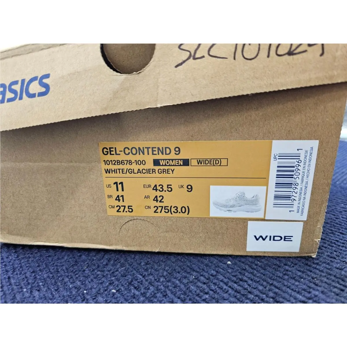 Asics shoes - GELCONTEND9 - GEL-CONTEND - White Glacier Grey (UPC: 197298509961) 4