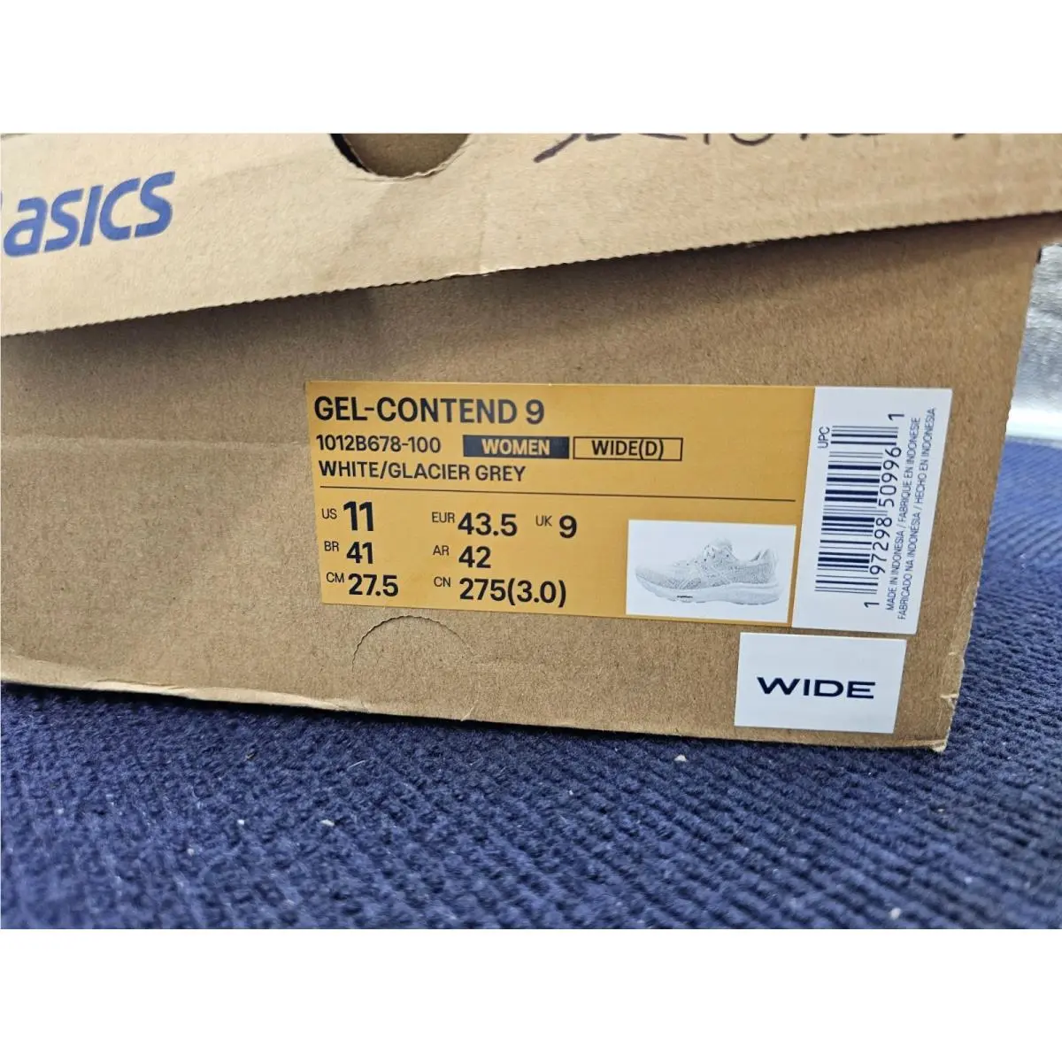 Asics shoes - GELCONTEND9 - GEL-CONTEND - White Glacier Grey (UPC: 197298509961) 5