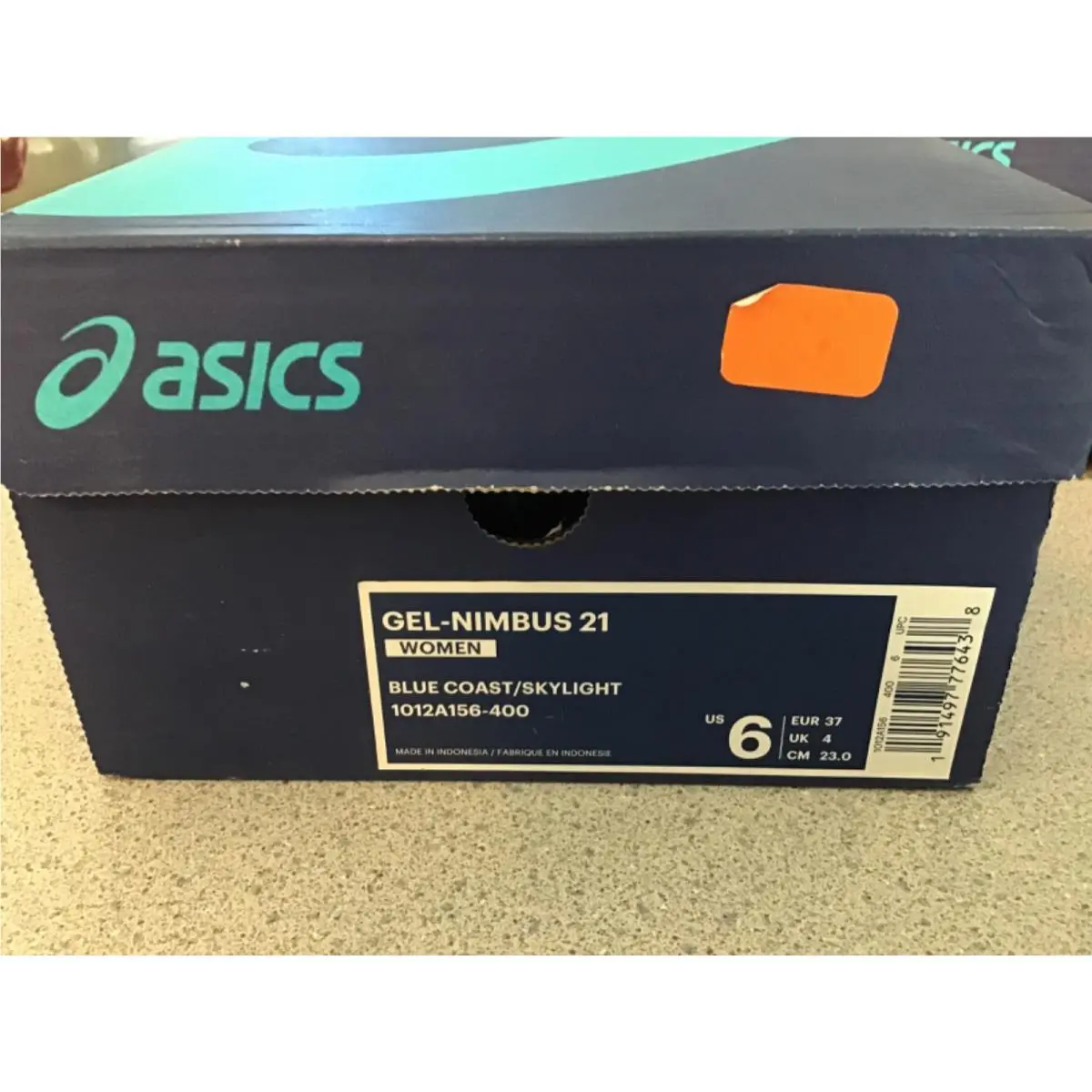 Asics Gel-nimbus 21 Womens Shoe Size 6 Blue Coast/skylight 1012A156-400