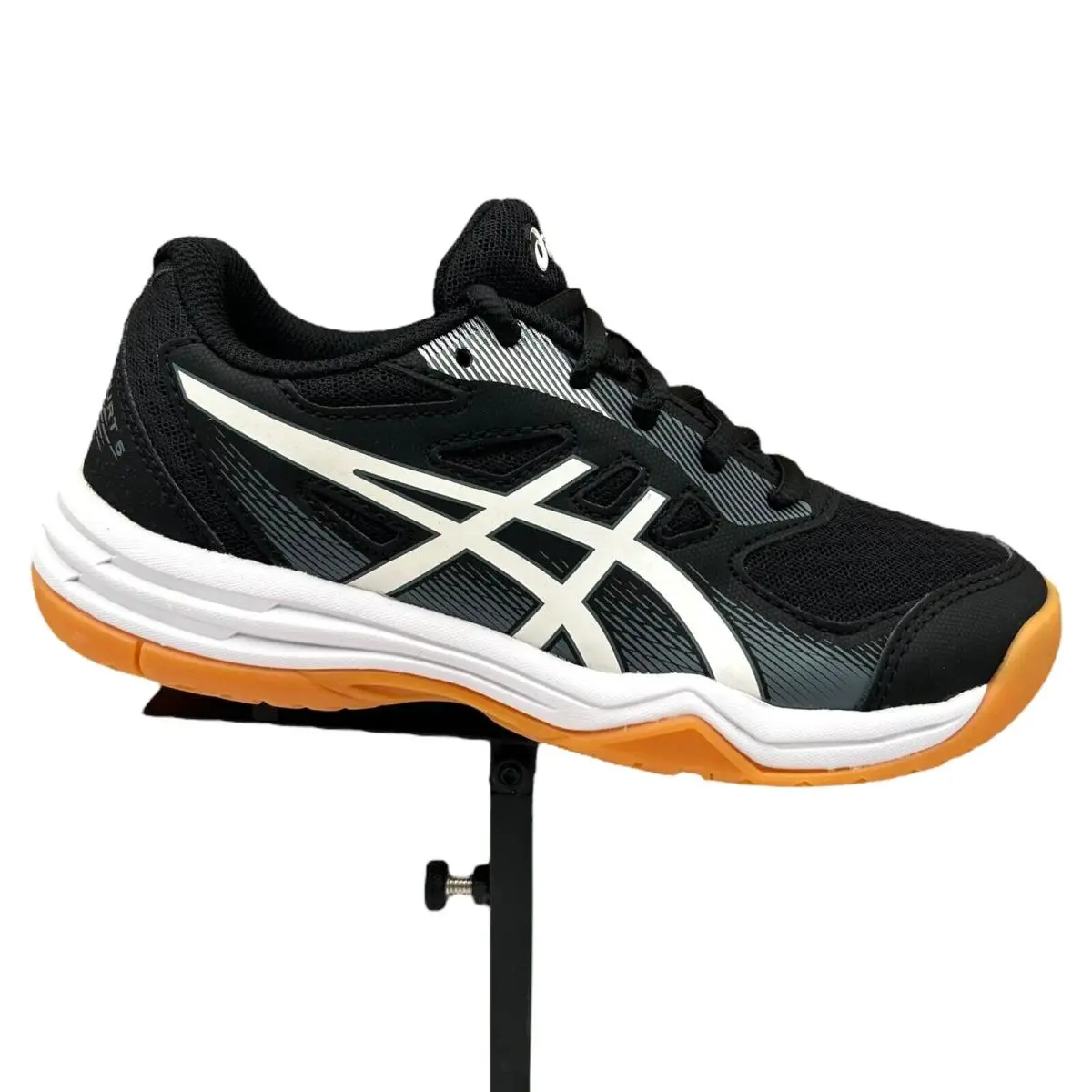 Asics Upcourt 5 GS Youth Boy`s/girl`s Volleyball Shoes Size 1 Black/white