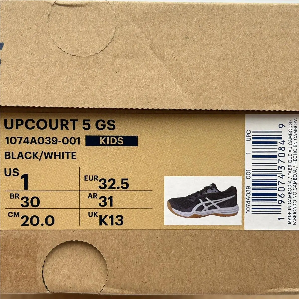 Asics shoes - Gel Upcourt 5 - Gel Upcourt - 1074A039-001 - Black (UPC: 196074370849) 8