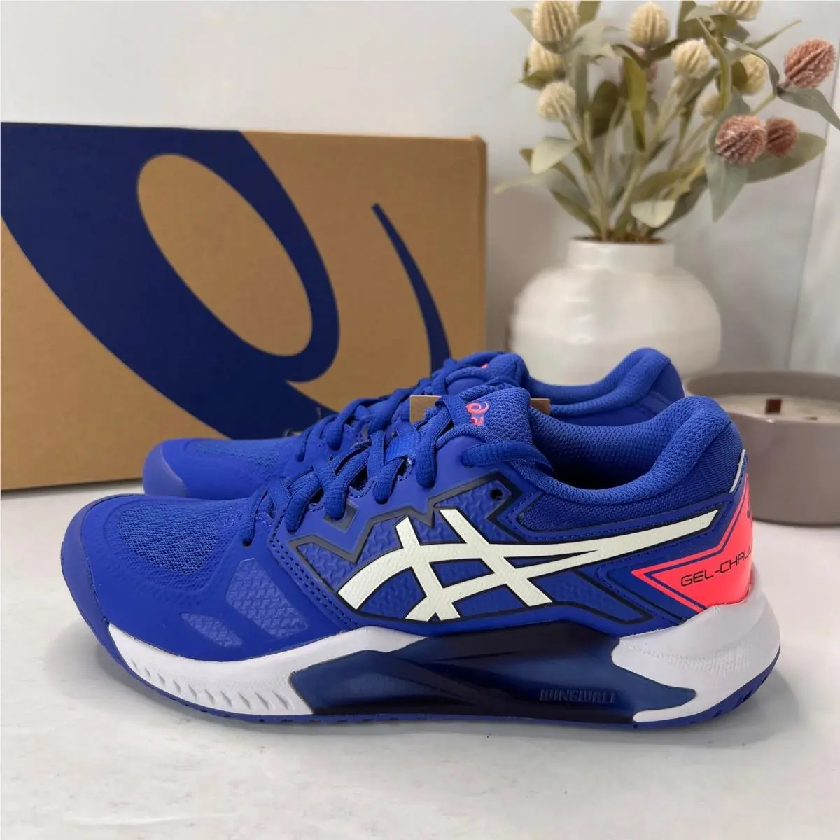 Asics Gel Challenger 13 Tennis Sneaker Lapis Lazuli Blue/white Women`s 5.5