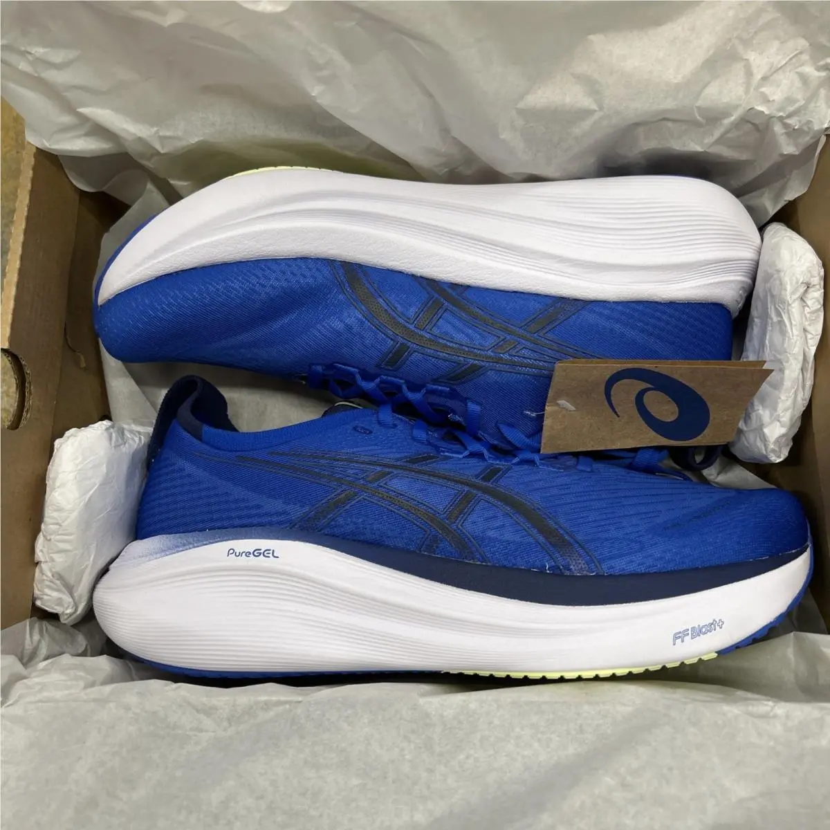 Men’s Asics Gel Nimbus 27 Illusion Blue/indigo Blue Size 11