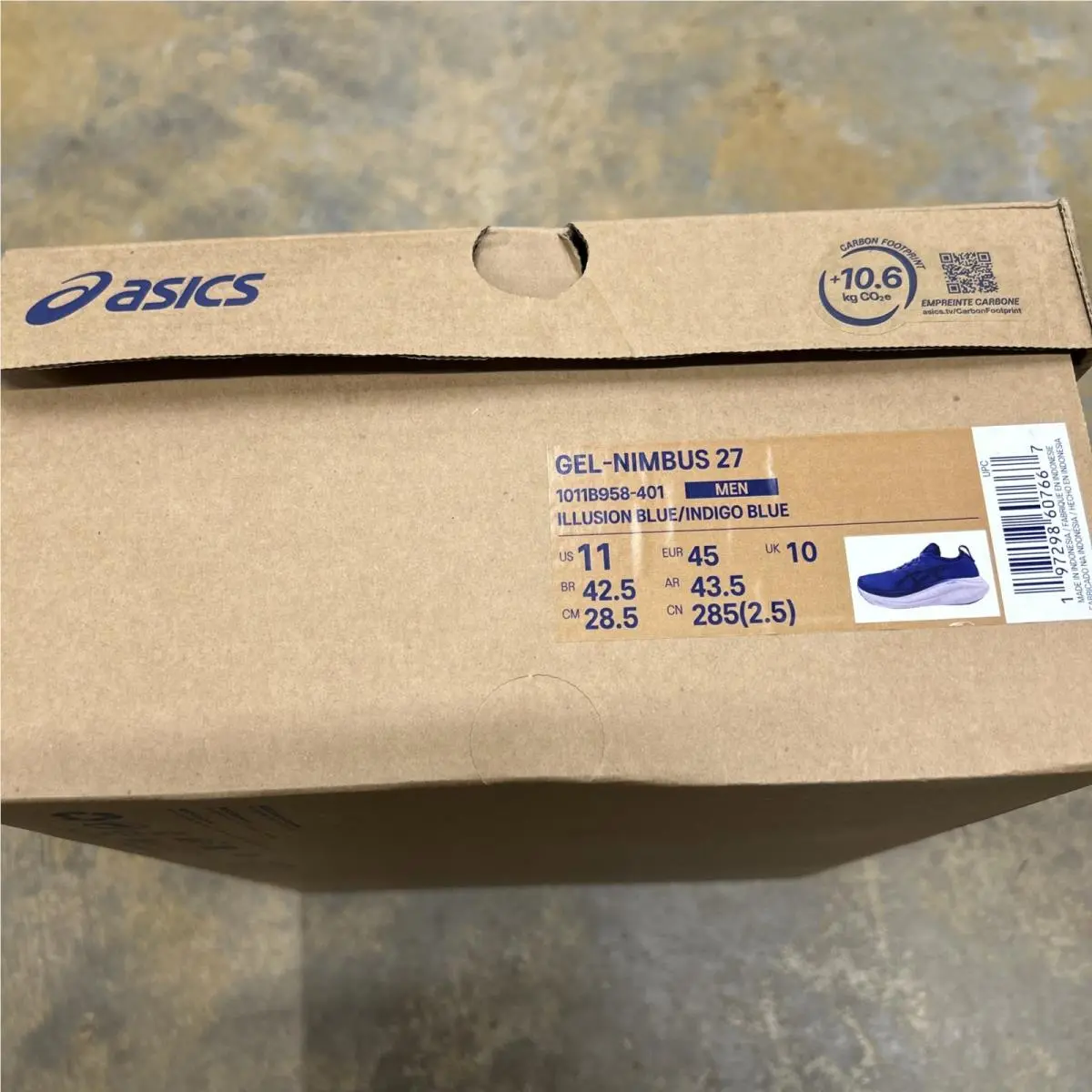 Asics shoes - ASICS Gel Nimbus 27 - Gel Nimbus - 1011B958-401 - Blue (UPC: 0197298607667) 4