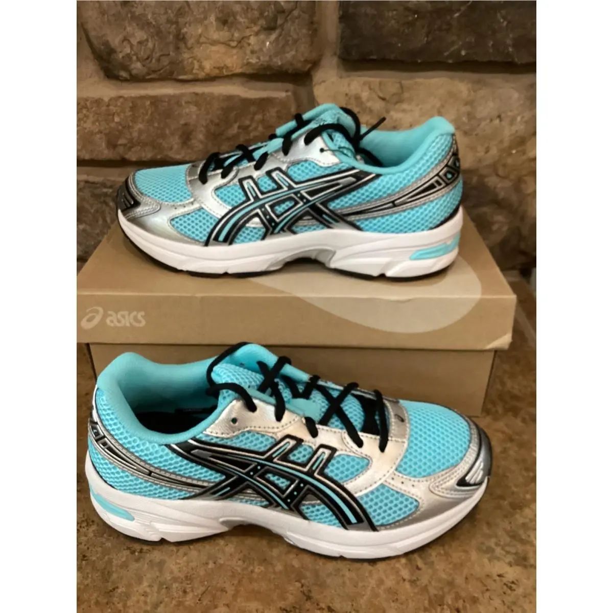 Asics Gel-1130 GS Larimar Blue Pure Silver Kids Running Shoes Youth Size 6.5