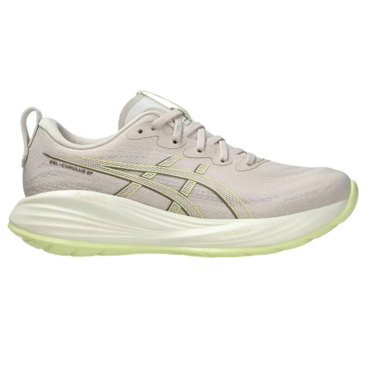 Asics Gel-cumulus 27 Mineral Beige / Huddle Yellow 1012B772-250 Women`s Size 10