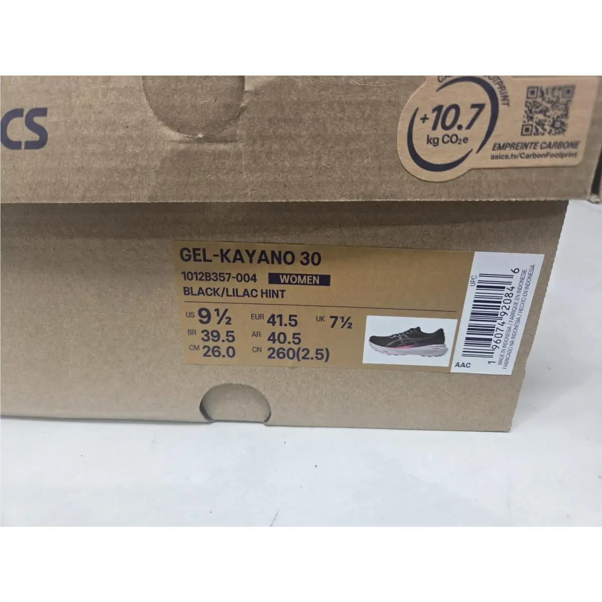 Asics shoes - Gel-kayano 30 - 1012B357004 - Black/Lilac Hint (UPC: 196074920846) 1