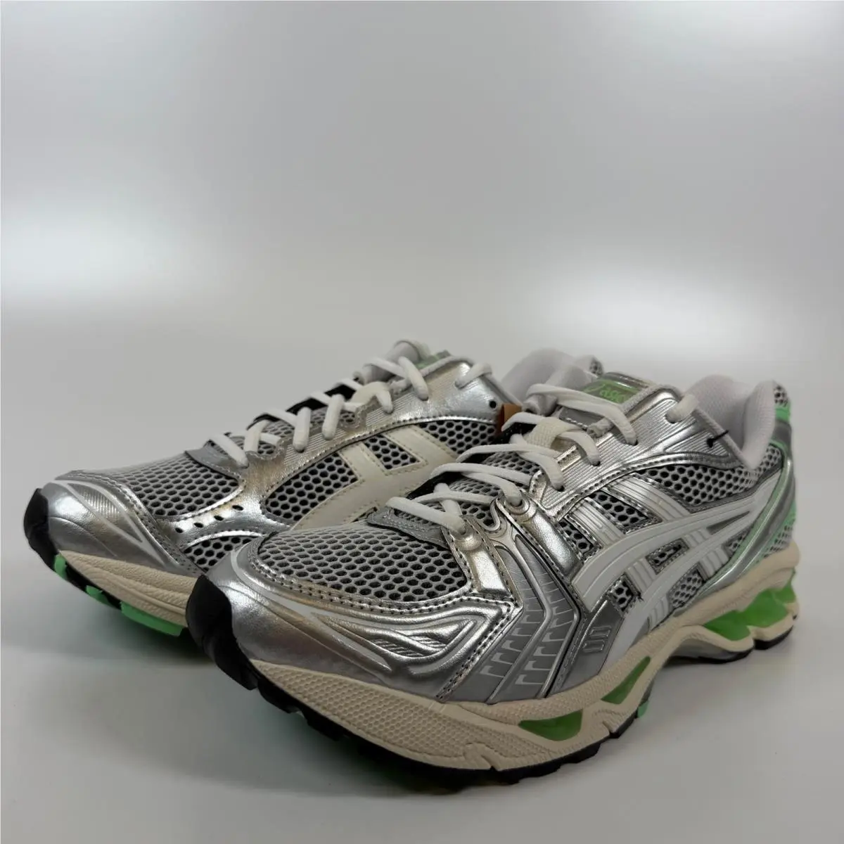 Asics Gel-kayano 14 Silver Lime White Menthol 1203A740-102 Mens 10 Running Shoes