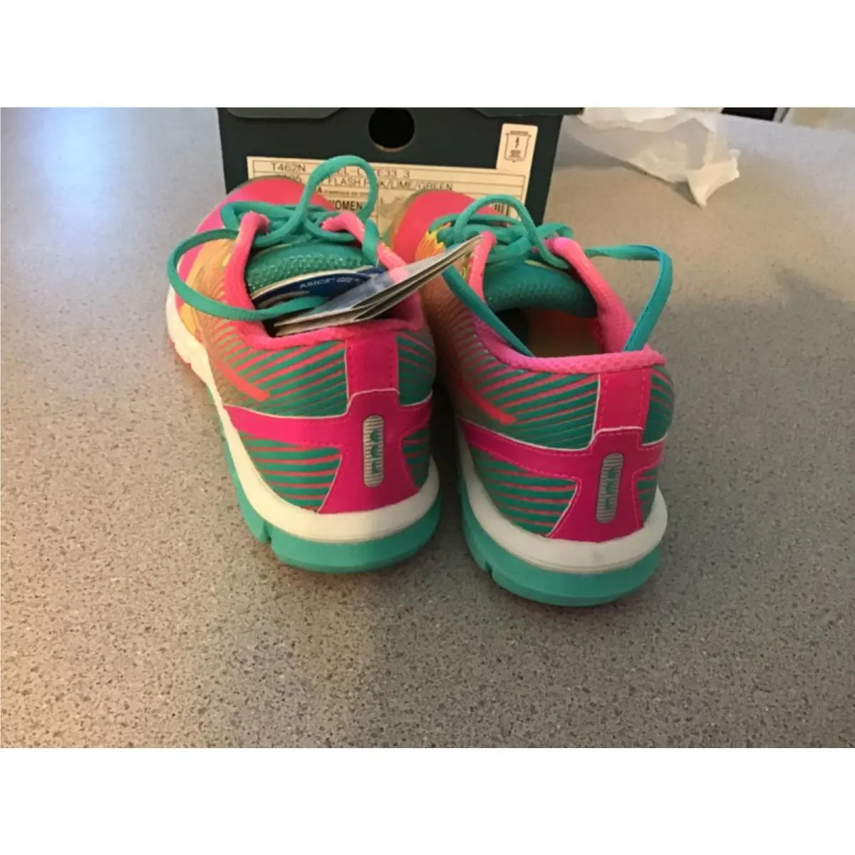 Asics shoes - ASICS GEL-Lyte33 2 - T462N - Flash Pink/ Lime/Green 3