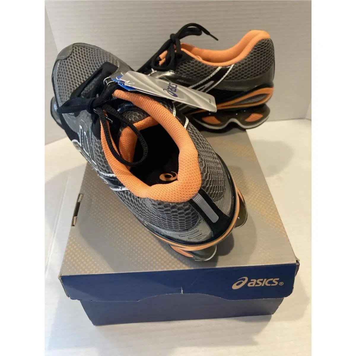 Asics shoes - ASICS Gel-Frantic 6 - T1E0Q 7730 - Graphite/Black/Neon Orange 15