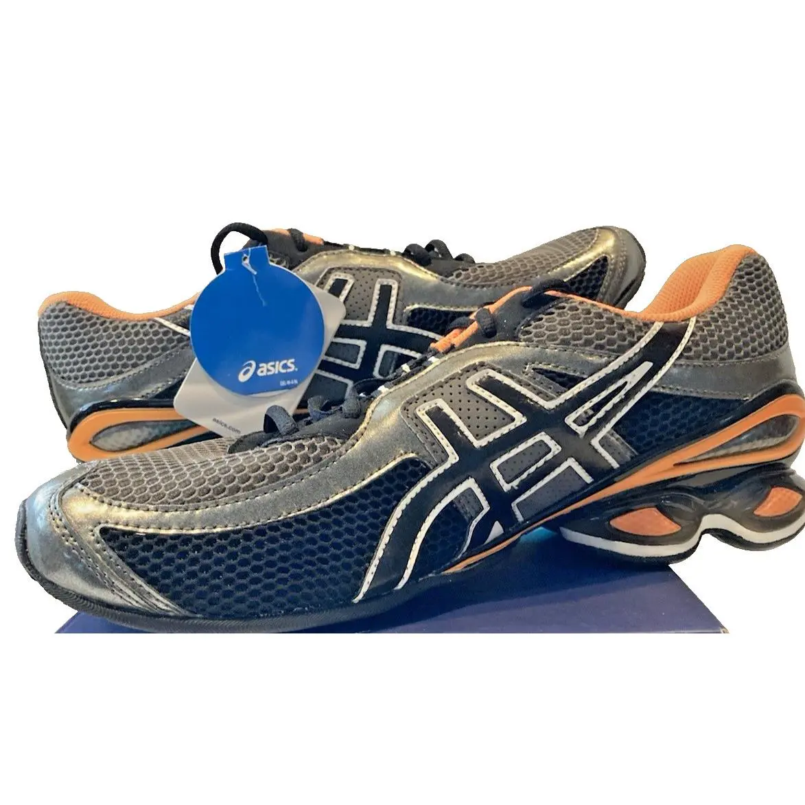 Asics shoes - ASICS Gel-Frantic 6 - T1E0Q 7730 - Graphite/Black/Neon Orange 0