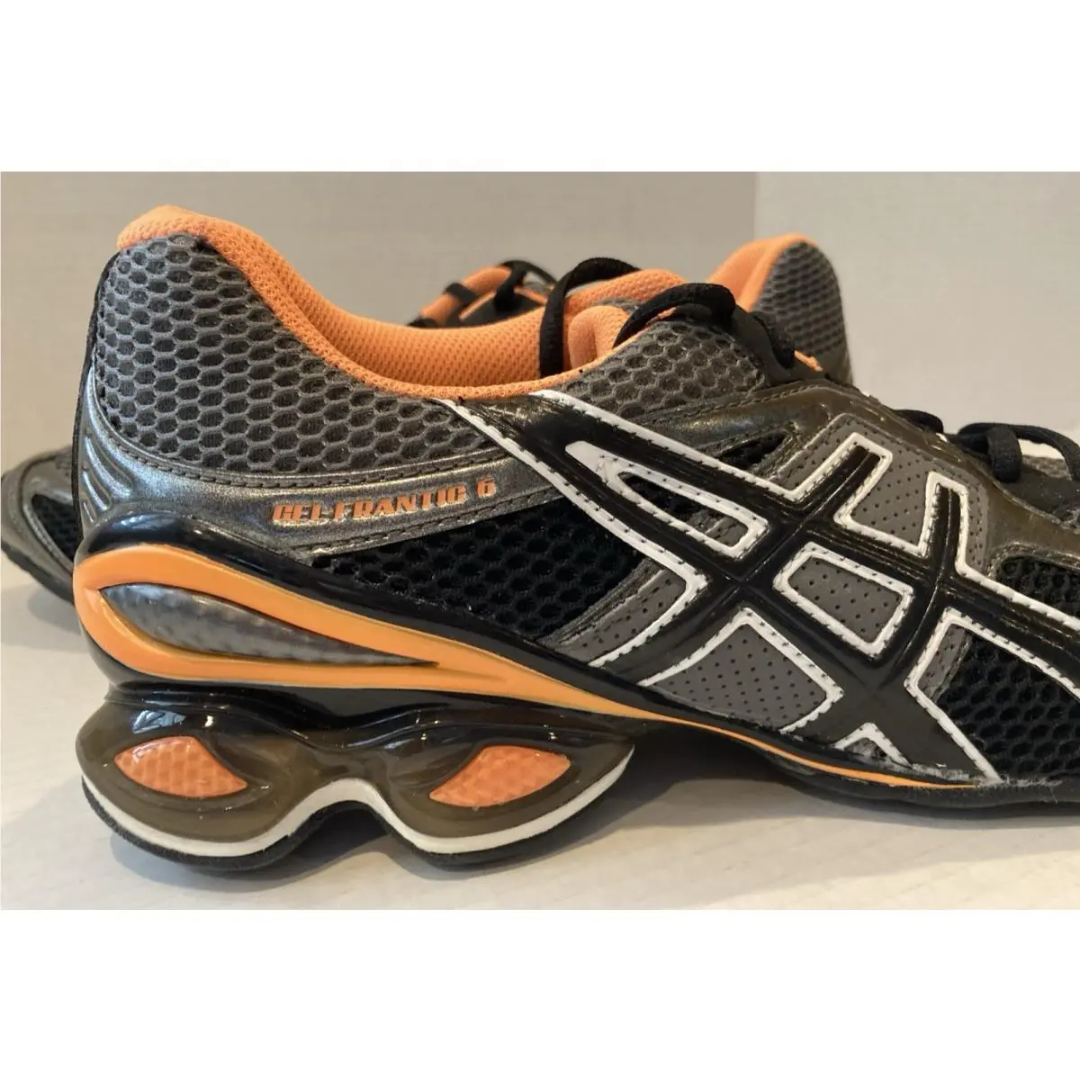 Asics shoes - ASICS Gel-Frantic 6 - T1E0Q 7730 - Graphite/Black/Neon Orange 1